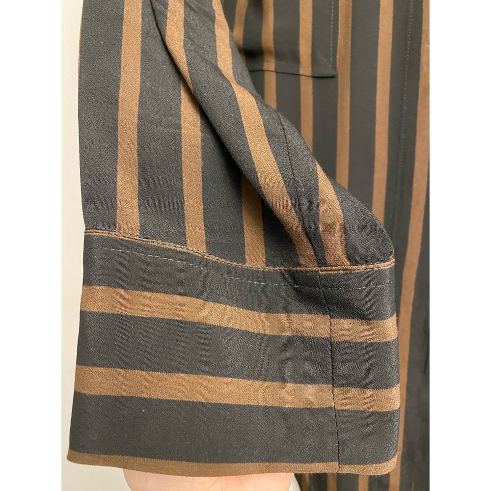 Faithfull The Brand Striped Shirt Bow Tie Front - Picture 7 of 16